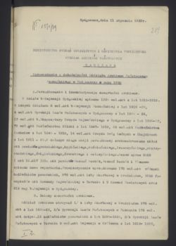 Sprawozdanie Oddziału Archiwum Państwowego Poznańskiego w Bydgoszczy za 1938 (Archiwum Państwowe w Bydgoszczy, Archiwum Państwowe w Poznaniu Oddział w Bydgoszczy, sygn. 63)