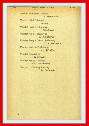 Konstytucja Rzeczypospolitej Polskiej z dnia 17 marca 1921 roku – tekst opublikoiwany w Dzienniku Ustaw RP Widok kolejnej strony konstytucji marcowej w dzienniku ustaw z 1921 roku