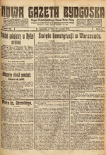 Pierwsza strona Nowej Gazety Bydgoskiej z 19 marca 1921 roku z artykułem o uchwaleniu w Warszawie konstytucji Pierwsza strona Nowej Gazety Bydgoskiej z 19 marca 1921 roku z artykułem o uchwaleniu w Warszawie konstytucji