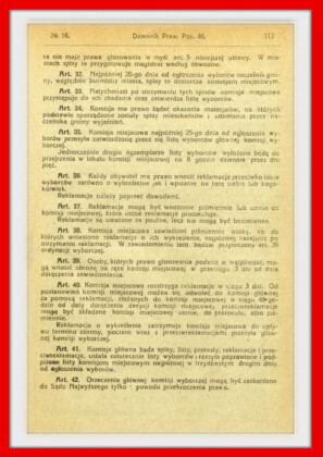 Ordynacja wyborcza do Sejmu Ustawodawczego z 28 listopada 1918 roku Ordynacja wyborcza do Sejmu Ustawodawczego z 28 listopada 1918 roku