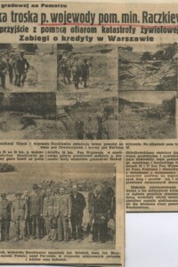 Głęboka troska pana wojewody pomorskiego Raczkiewicza o przyjście z pomocą ofiarom katastrofy żywieniowej Głęboka troska pana wojewody pomorskiego Raczkiewicza o przyjście z pomocą ofiarom katastrofy żywieniowej zabiegi o kredyty w Warszawie - wycinek prasowy