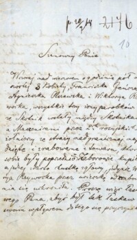 Pismo odręcznie napisane w sprawie napaści na trzy kobiety przez żołnierzy rosyjskich, którzy nielegalnie przekroczyli granicę państwową