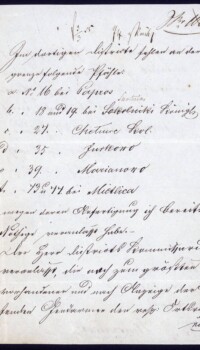 Pismo w sprawie wymagających renowacji słupów granicznych na granicy prusko-rosyjskiej (27 lutego 1855 r.).