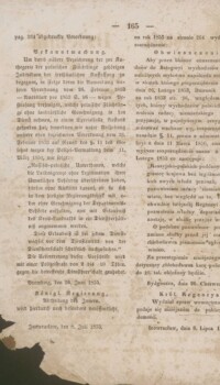Obwieszczenie w ‘Dzienniku Urzędowym Powiatu Inowrocławskiego dotyczące "przyjmowania w służbę wychodźców polskich", Inowrocław 11 lipca 1855 r.