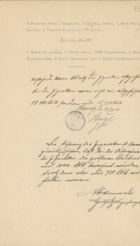 Lista rzeczy skonfiskowanych przemytnikom, 1916 r.