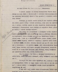 Pismo głównego dekoratora Teatru Miejskiego Romana Czapickiego, w którym przedstawia własne stanowisko w sprawie zaniechania obowiązków służbowych związanych z przygotowaniem dekoracji na przedstawienie Pismo głównego dekoratora Teatru Miejskiego Romana Czapickiego, w którym przedstawia własne stanowisko w sprawie zaniechania obowiązków służbowych związanych z przygotowaniem dekoracji na przedstawienie